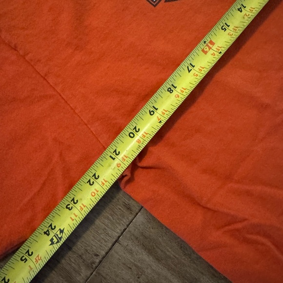 Y2K 2005 Harley-Davidson Men's Orange Tee - Picture 4 of 5
